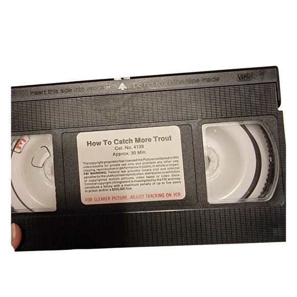 How to Catch More Trout VHS Movie Tape Vintage 80s Fishing Instruction Men Video - Picture 6 of 10